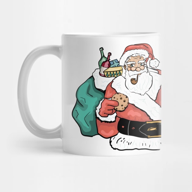 Colorful Santa by SWON Design